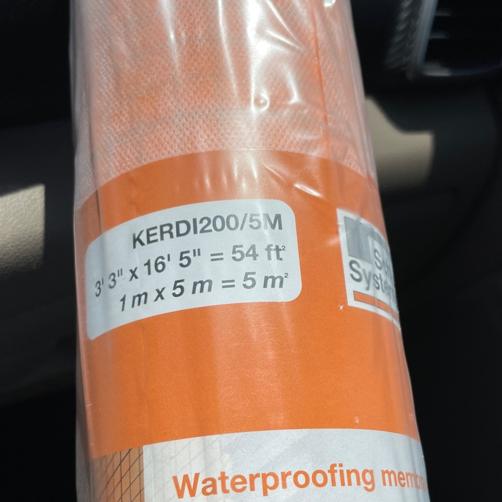 Schluter Kerdi Bonded Waterproofing and Vapor-Retardant Membrane for Tile